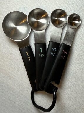 OXO SoftWorks Good Grips Set of 4 Stainless Steel Measuring Spoons